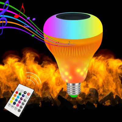 "Светодиодная лампа Bluetooth колонка"" живой огонь RGB 7W 10m"""