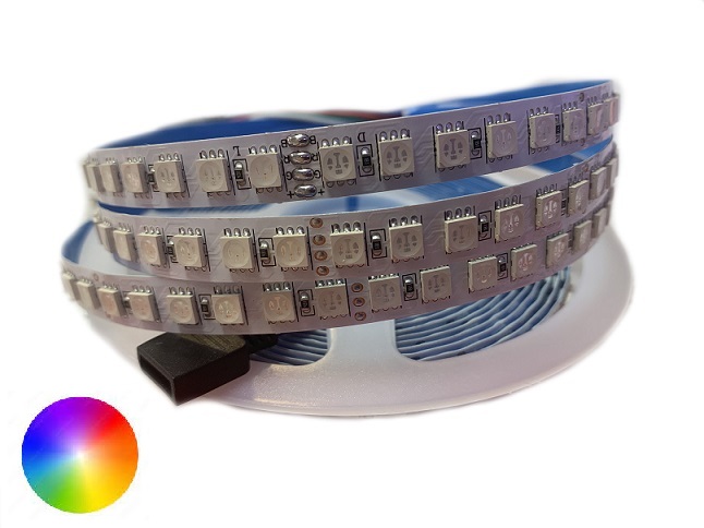 Светодиодная лента RGB 24V 28W/m LED120 smd5050 