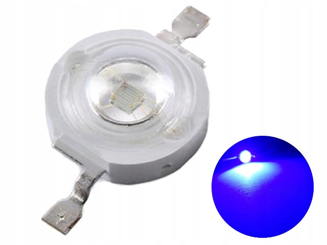 Мощный светодиод Epistar, 1W, Blue, 350 мА