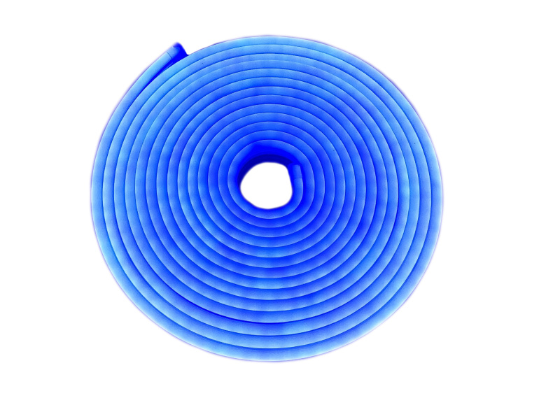 Светодиодный неон 12v, 12W/m, 6*12mm (Синий) 