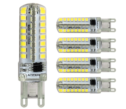 Светодиодная лампа G9 7W 72 smd 220V 5500К диммируемая