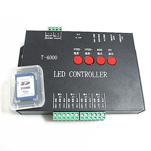 Контроллер для светодиодных пикселей 4000 шт.