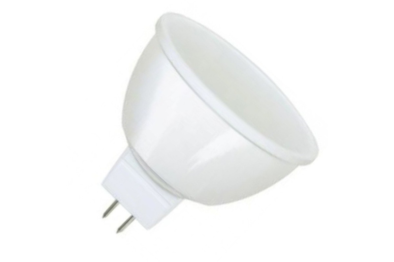 Лампа светодиодная 7,5W GU5.3 MR16 6500K 220V пластик+алюм. (LED PREMIUM MR16-7,5W-GU5.3-WW) Включай