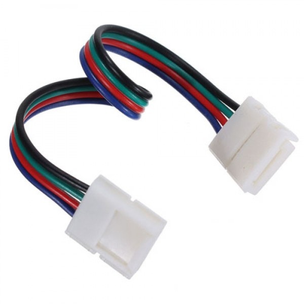 Коннектор для светодиодной ленты SWG RGB 4pin 10мм с проводом