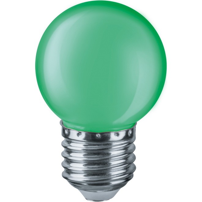Светодиодная лампа Е27 2w Е27 220v Green 