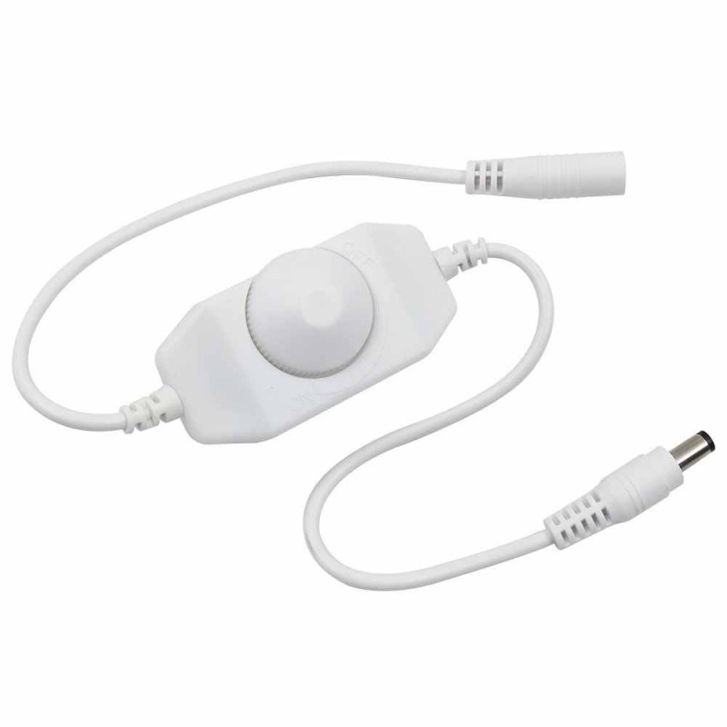 Диммер для светодиодной ленты с потенциометром 12-24v (белый)