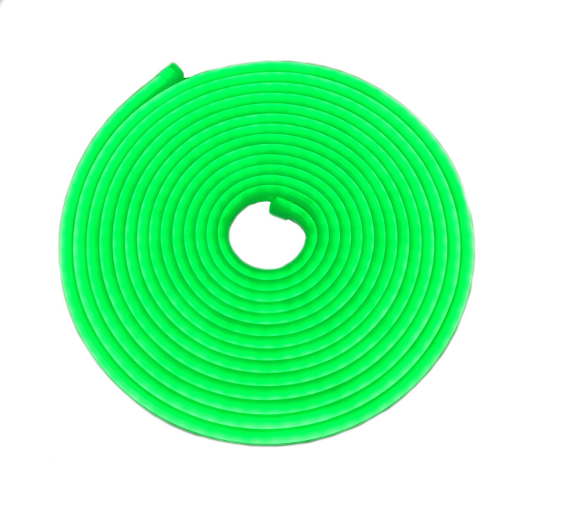 Светодиодный неон 12v, 12W/m, 6*12mm (Зеленый) 