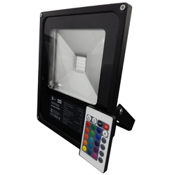 Светодиодный прожектор 30W 220V IP67 RGB Slim