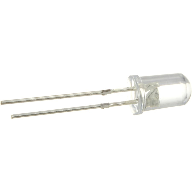 Светодиод белый теплый 3.0-3.2V 5mm
