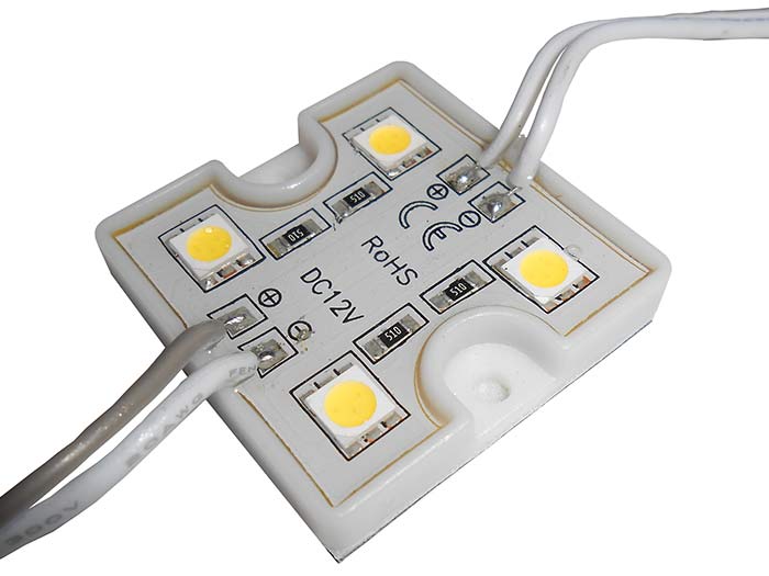 Светодиодный модуль 4 SMD 5050 1W 12V IP65