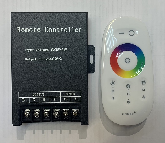 Контроллер RGB LED Touch 2.4G White (30A, 5-24V, 360-720W)