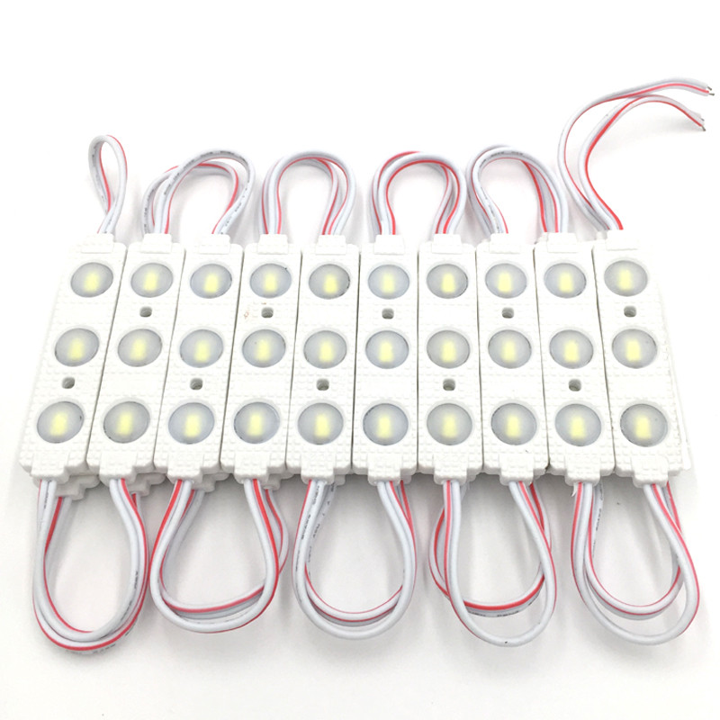 Светодиодный модуль с линзой 3 SMD 5630 1.5W 12V IP65