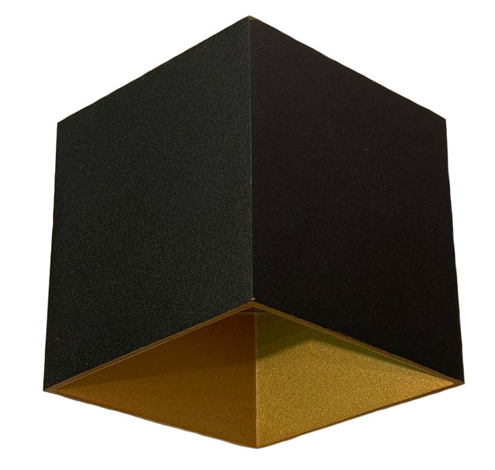 Настенный светодиодный светильник черный-золото (8013) COB2x10w 220v